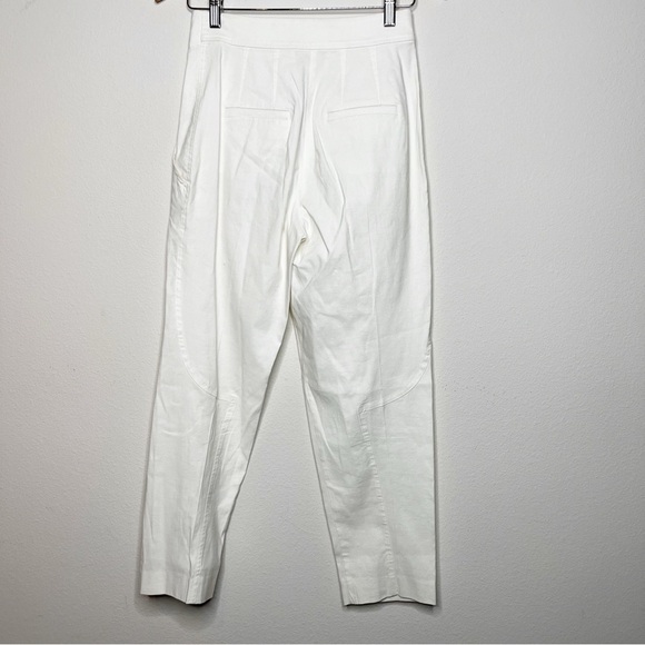ALC Pleated Trouser Pants Linen Blend White Western Sz 2 - Picture 7 of 13